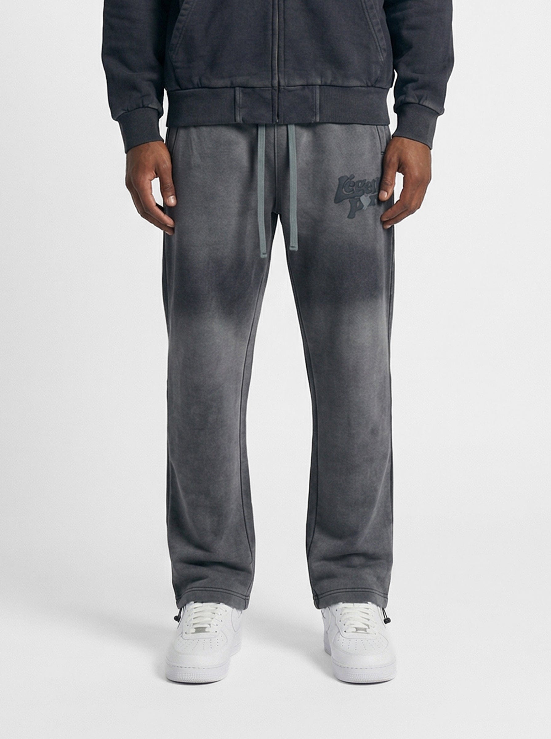 Legende Paris LND GRADIENT PANT - CHARCOAL WASHED — XS — Front View