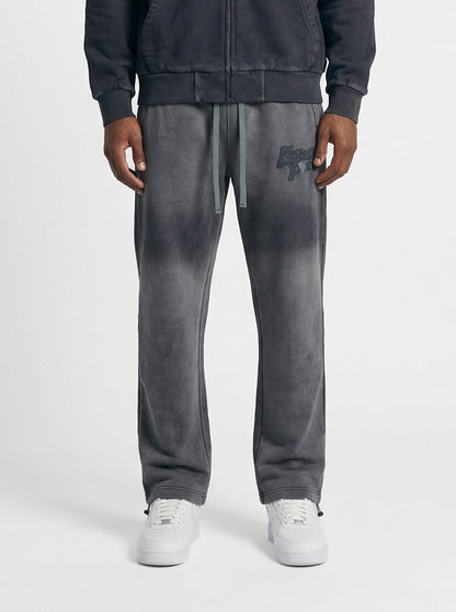 Legende Paris LND GRADIENT PANT - CHARCOAL WASHED — XS — Front View