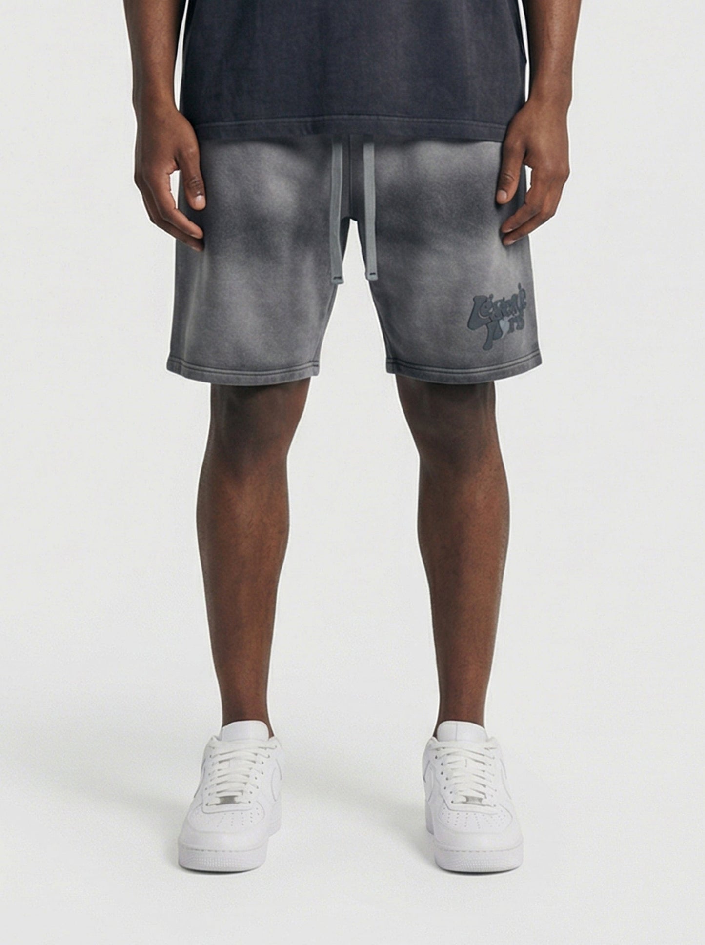 Legende Paris LND GRADIENT SHORT - CHARCOAL WASHED — XS — Front View