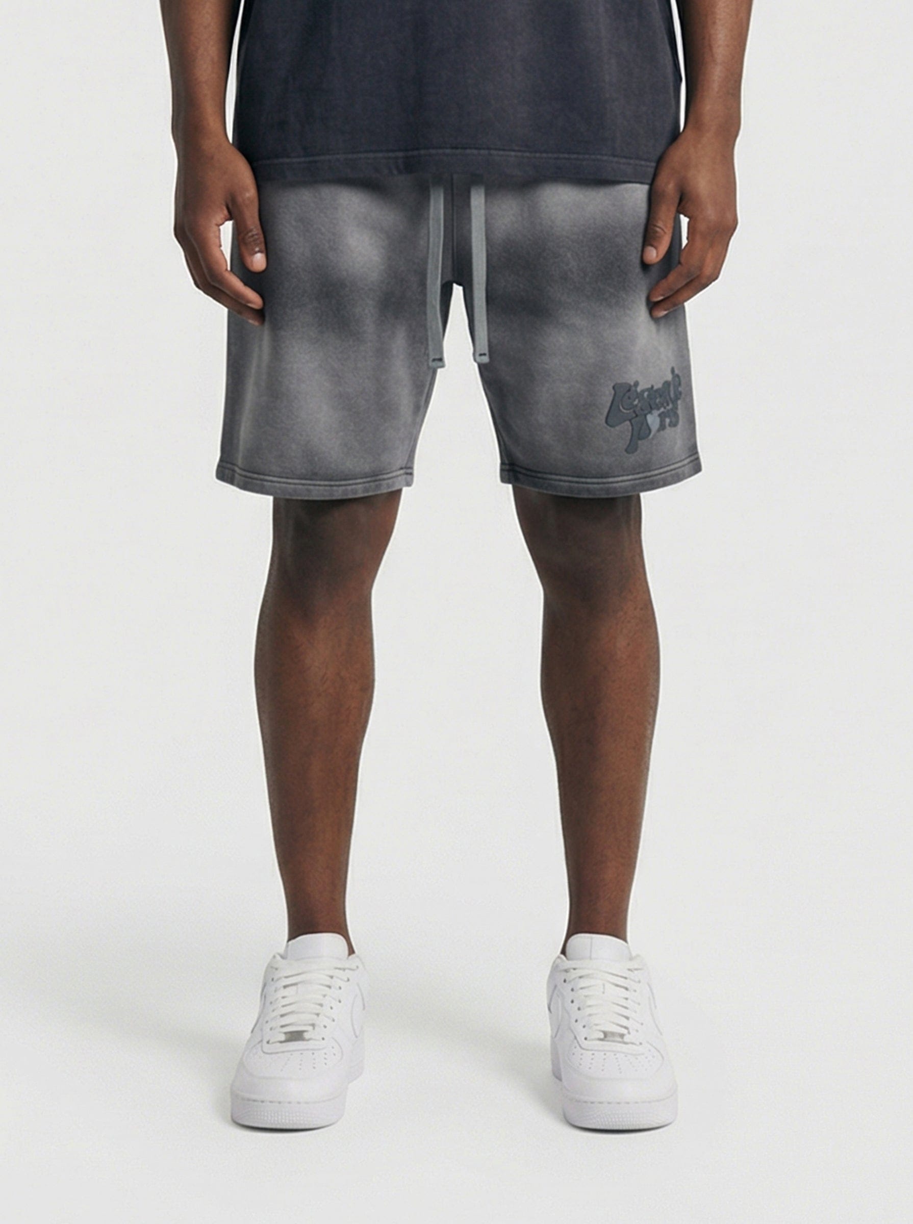 Legende Paris LND GRADIENT SHORT - CHARCOAL WASHED — XS — Front View
