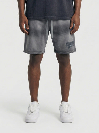 Legende Paris LND GRADIENT SHORT - CHARCOAL WASHED — XS — Front View