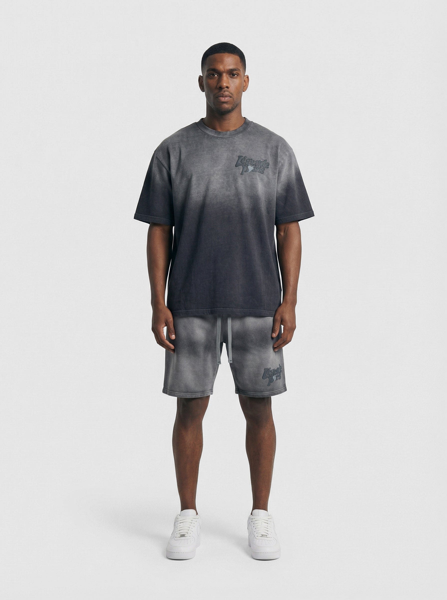 Legende Paris LND GRADIENT SHORT - CHARCOAL WASHED — XS — Back View