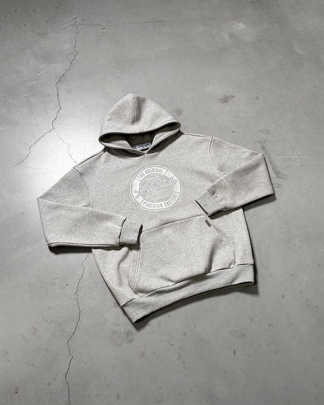 Legende Paris OG Hoodie - Grey — XS — Top View
