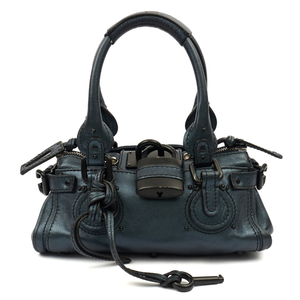 Chloe Shoulder Bag Paddington - Small in Metallic, Leather — Front View