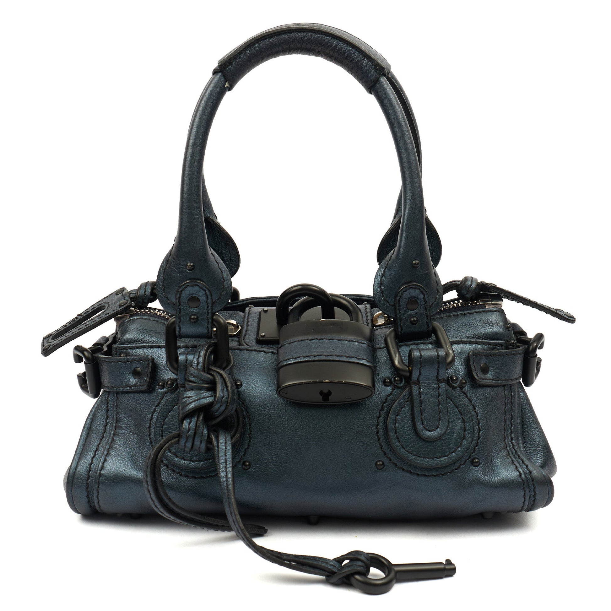 Chloe Shoulder Bag Paddington - Small in Metallic, Leather — Alternate View 8