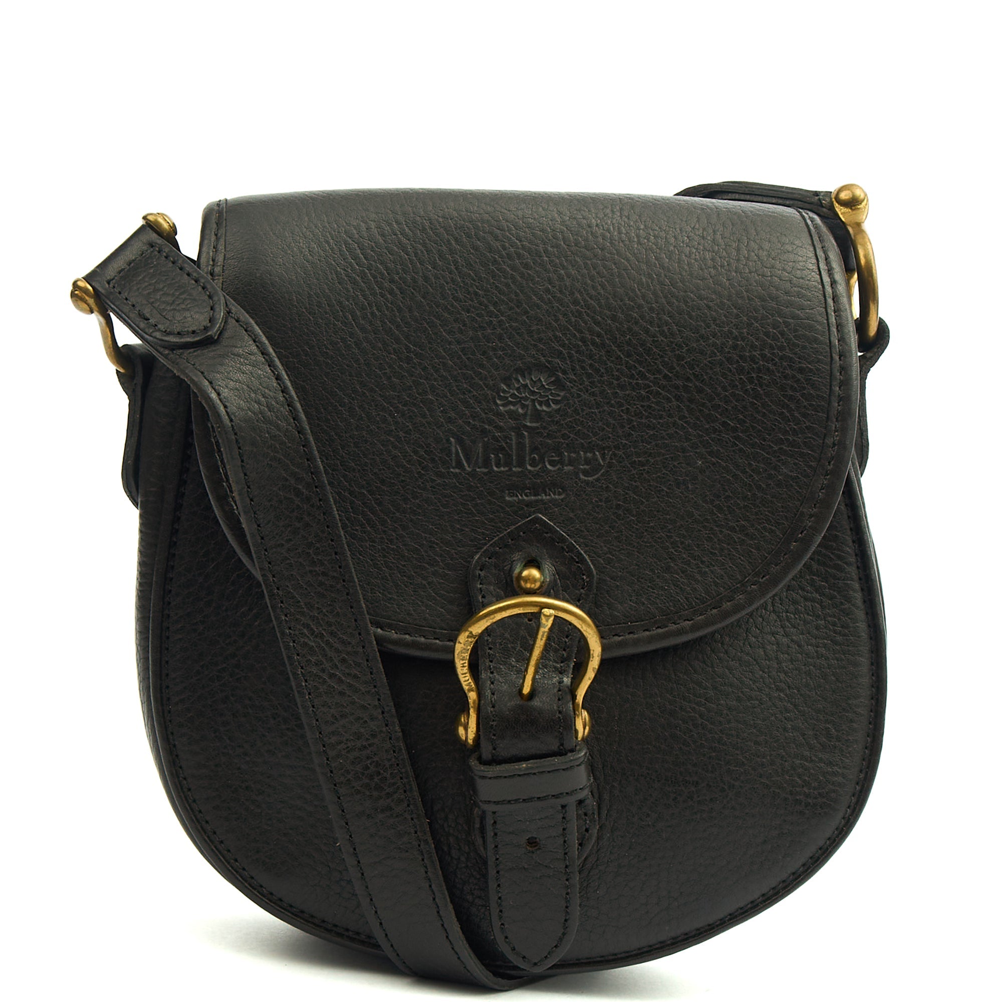Mulberry Cross Body Vintage Messenger in Black, Calfskin Leather — Alternate View 13