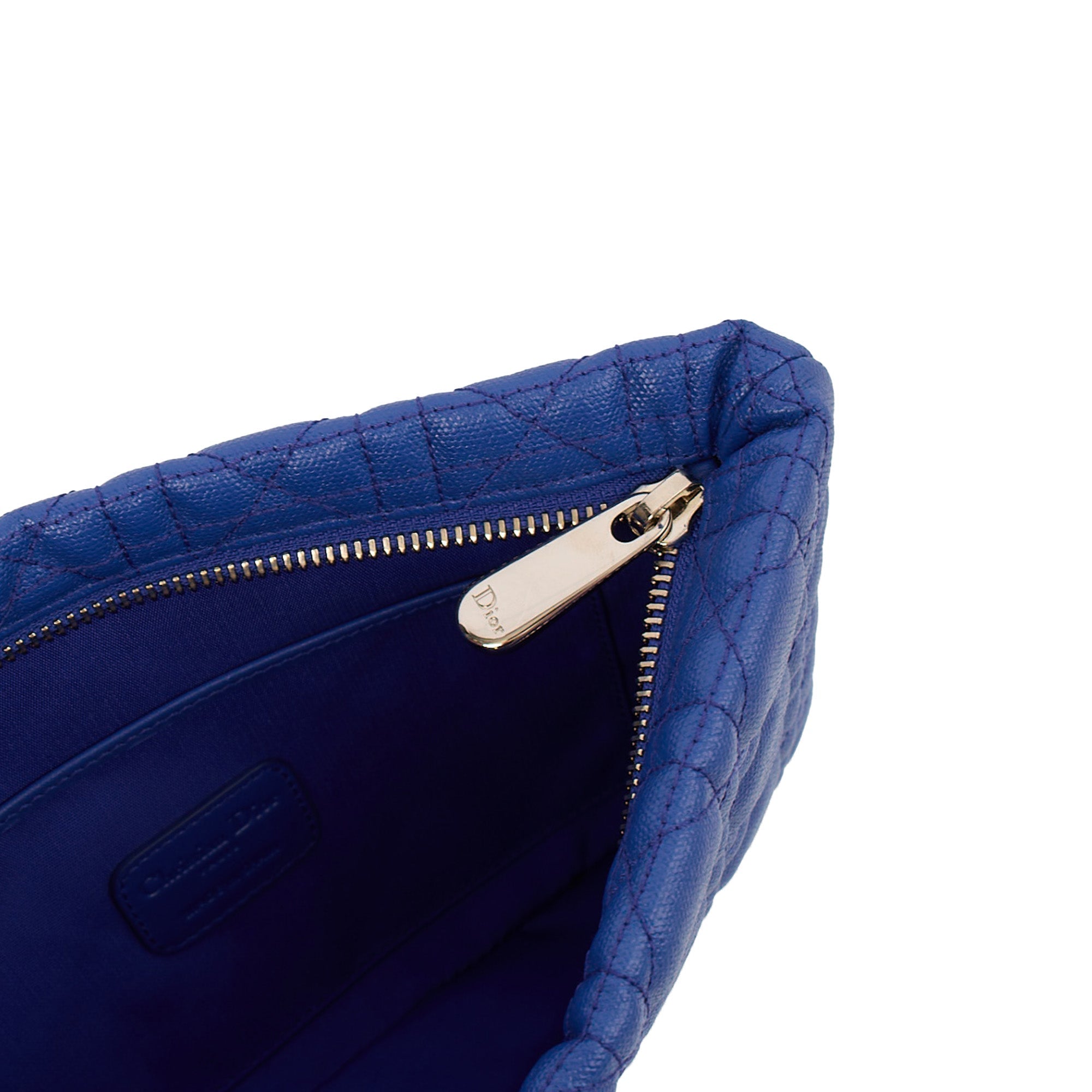 Christian Dior Clutch Clutch in Blue, Leather — Lifestyle View