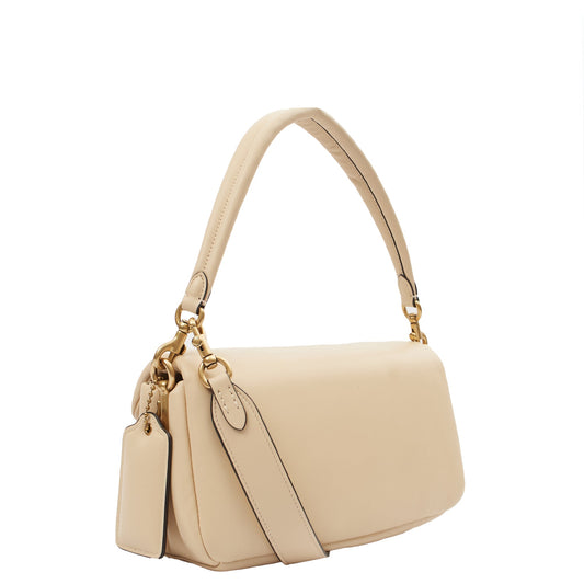 Coach Cross Body Pillow Tabby in Neutral, Leather — Side View