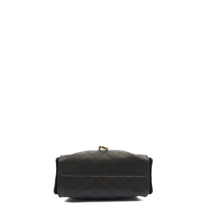 Chanel Shoulder Bag Chanel 25 in Black, Calfskin Leather — Alternate View 26