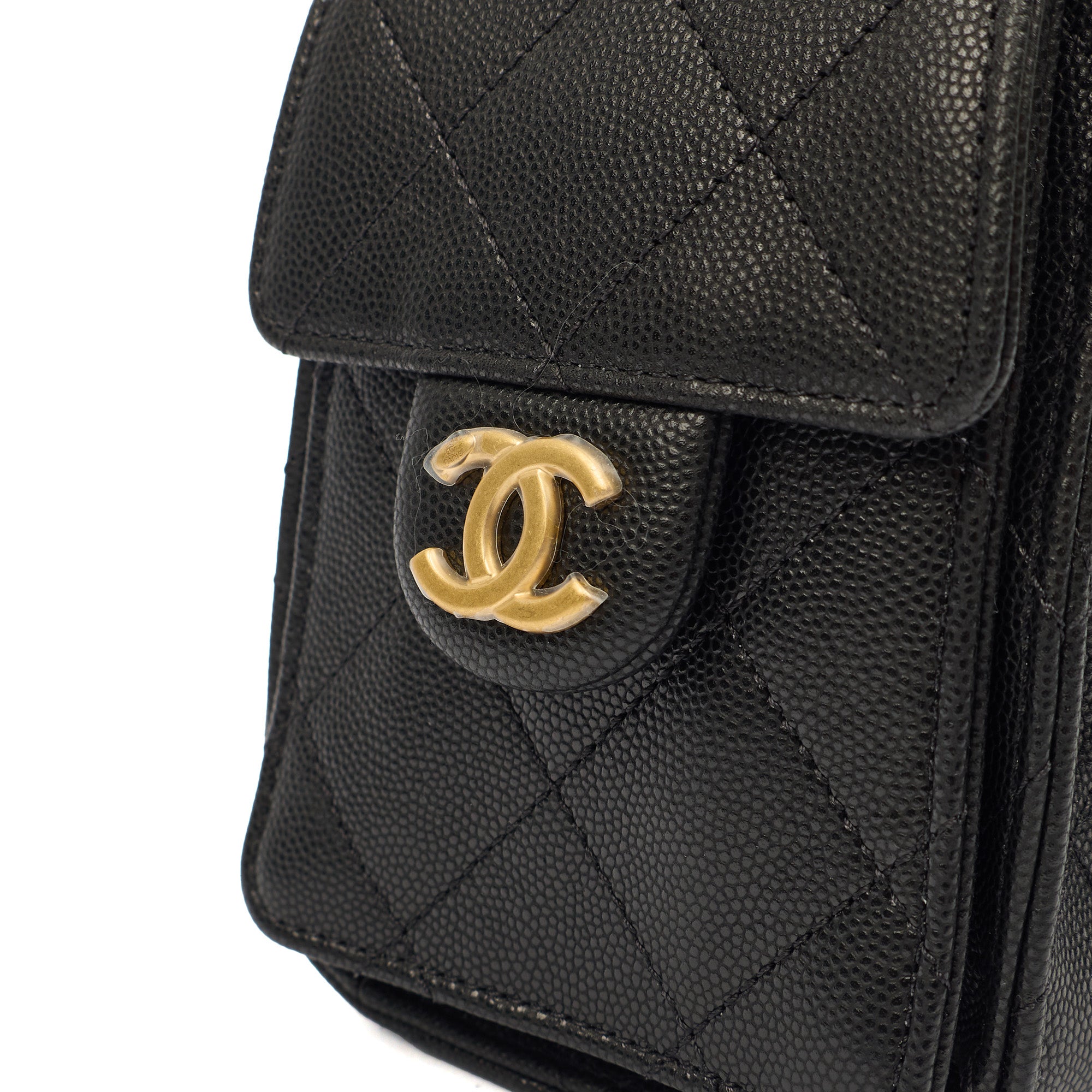 Chanel Shoulder Bag Chanel 25 in Black, Calfskin Leather — Alternate View 9