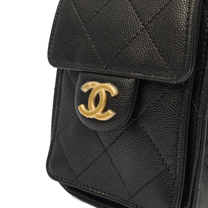 Chanel Shoulder Bag Chanel 25 in Black, Calfskin Leather — Alternate View 31