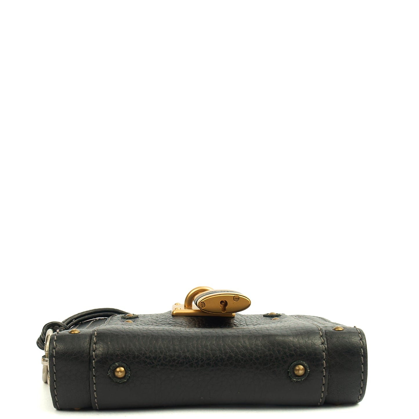 Chloe Wallet Paddington Wallet in Black, Calfskin Leather — Detail View