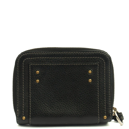 Chloe Wallet Paddington Wallet in Black, Calfskin Leather — Top View
