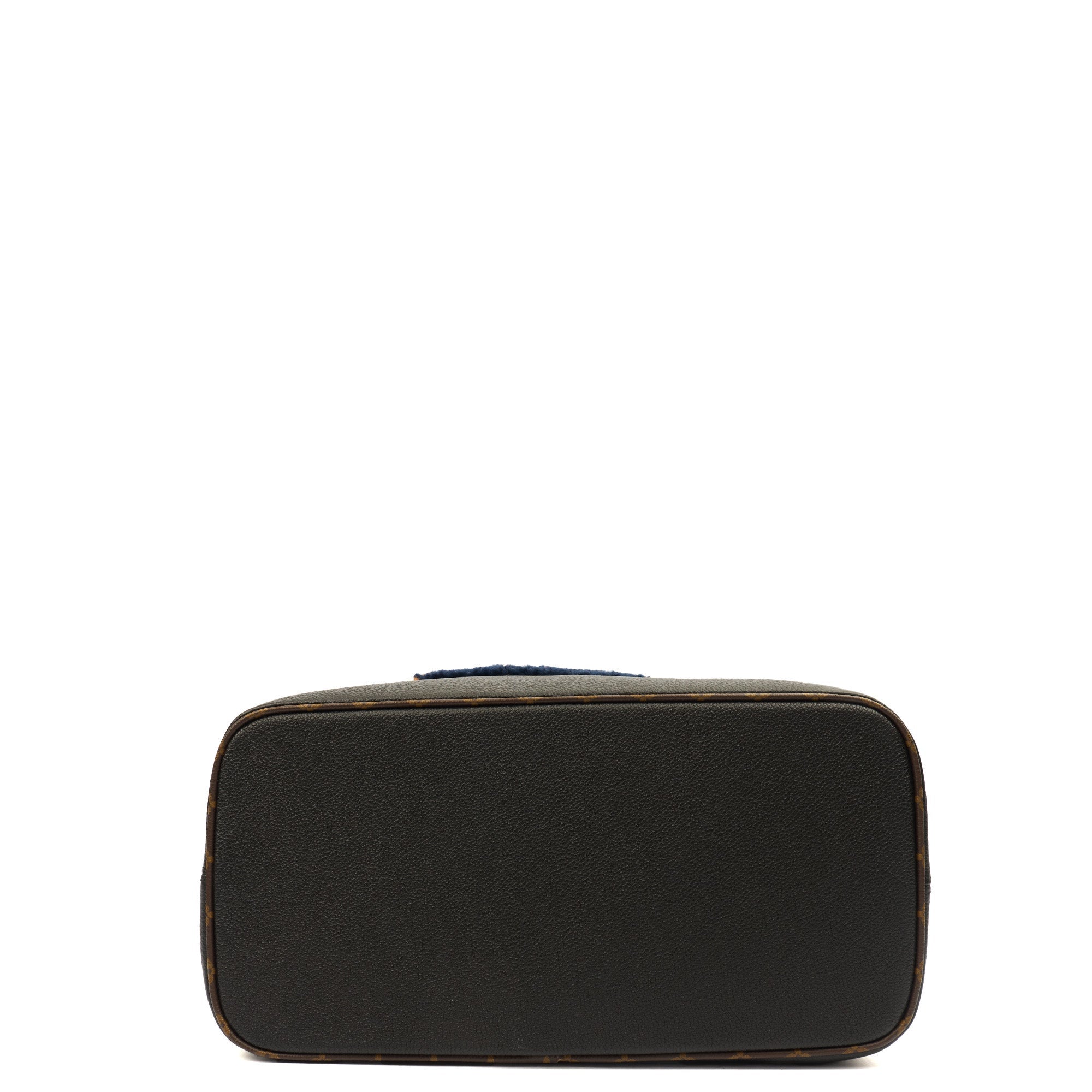 Louis Vuitton Tote Neverfull MM in Black, Leather — Detail View