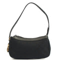 Gucci Mini Bag Pochette in Black, GG Canvas — Front View