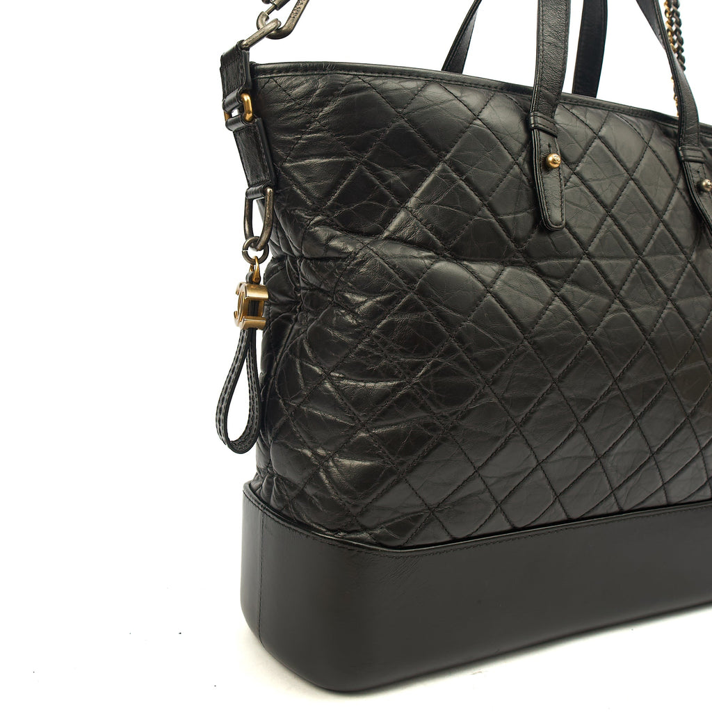 Chanel Shoulder Bag Gabrielle Hobo - Large in Black, Leather — Alternate View 7
