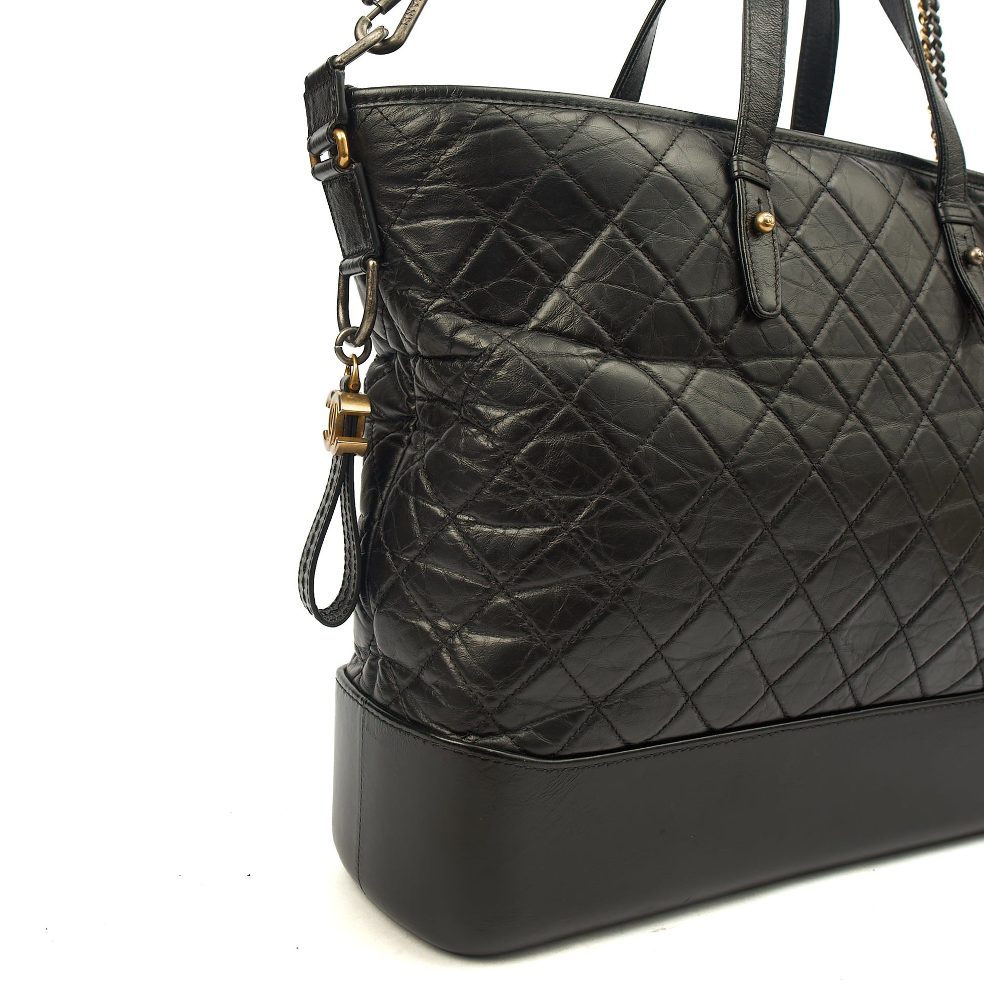 Chanel Shoulder Bag Gabrielle Hobo - Large in Black, Leather — Alternate View 7