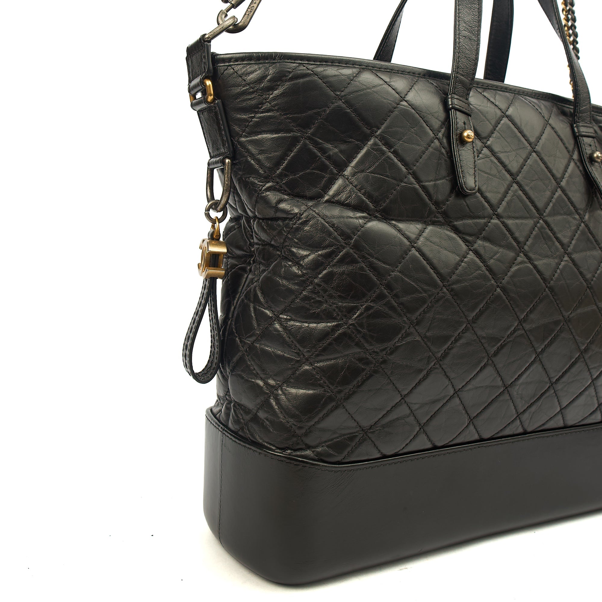 Chanel Shoulder Bag Gabrielle Hobo - Large in Black, Leather — Alternate View 7