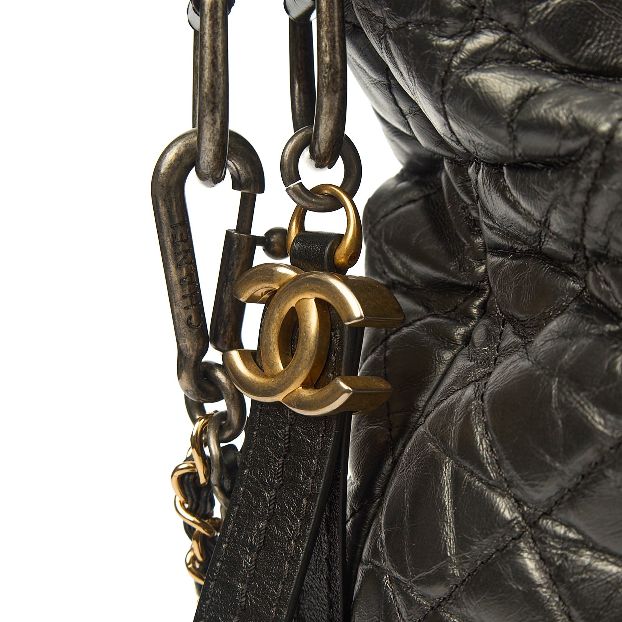 Chanel Shoulder Bag Gabrielle Hobo - Large in Black, Leather — Alternate View 8