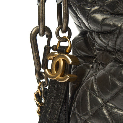 Chanel Shoulder Bag Gabrielle Hobo - Large in Black, Leather — Alternate View 8