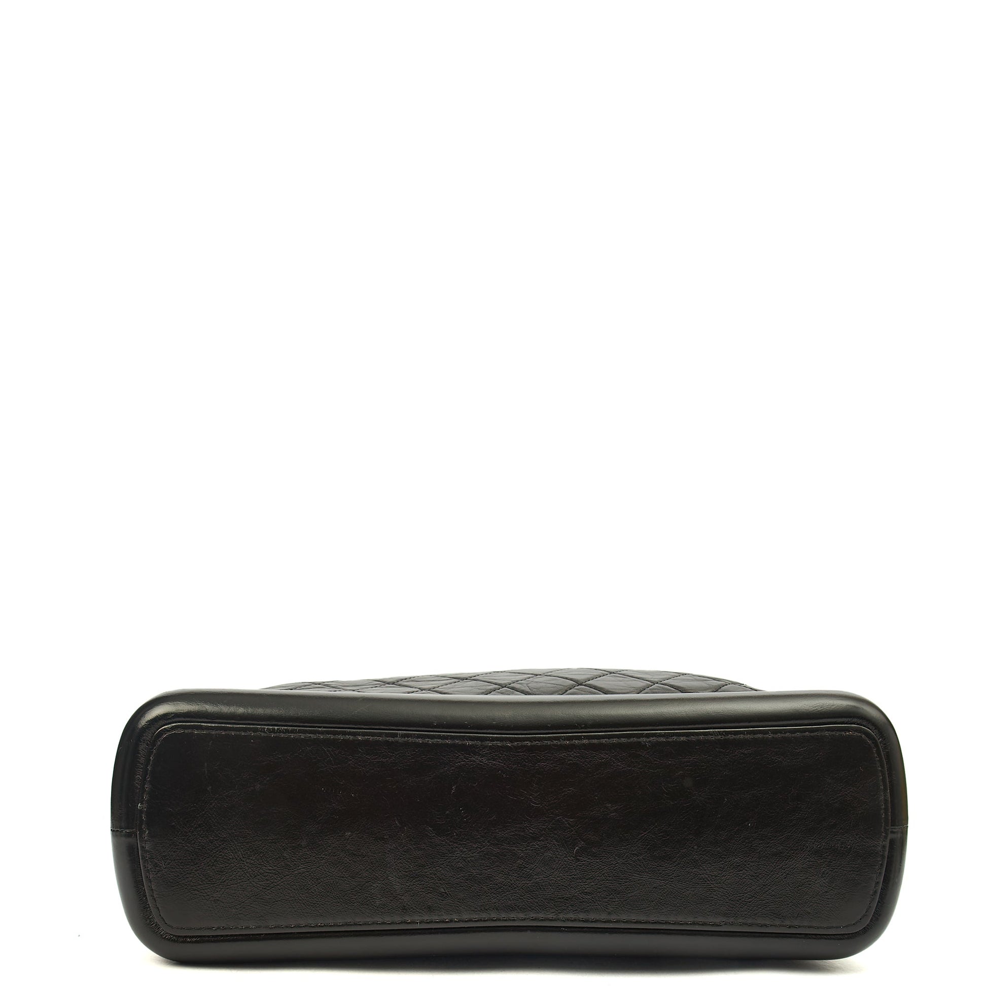 Chanel Shoulder Bag Gabrielle Hobo - Large in Black, Leather — Top View