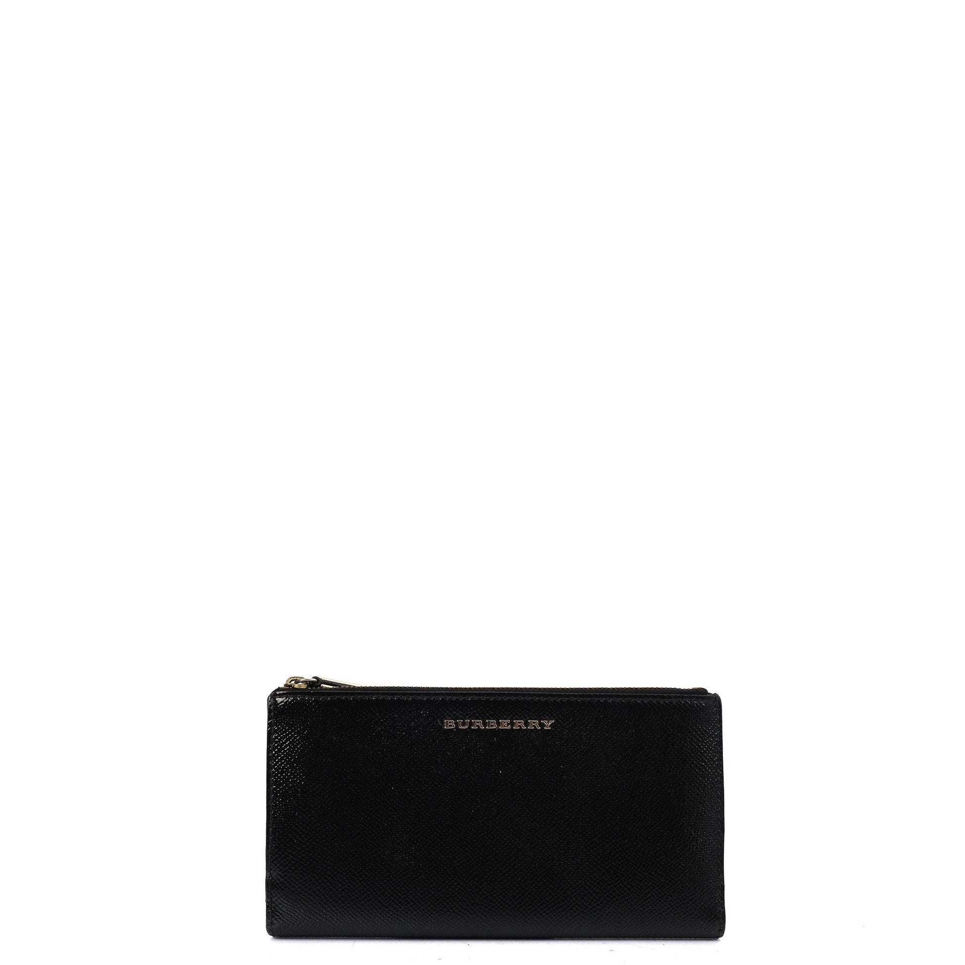 Burberry Purse Wallet in Black, Leather — Alternate View 7