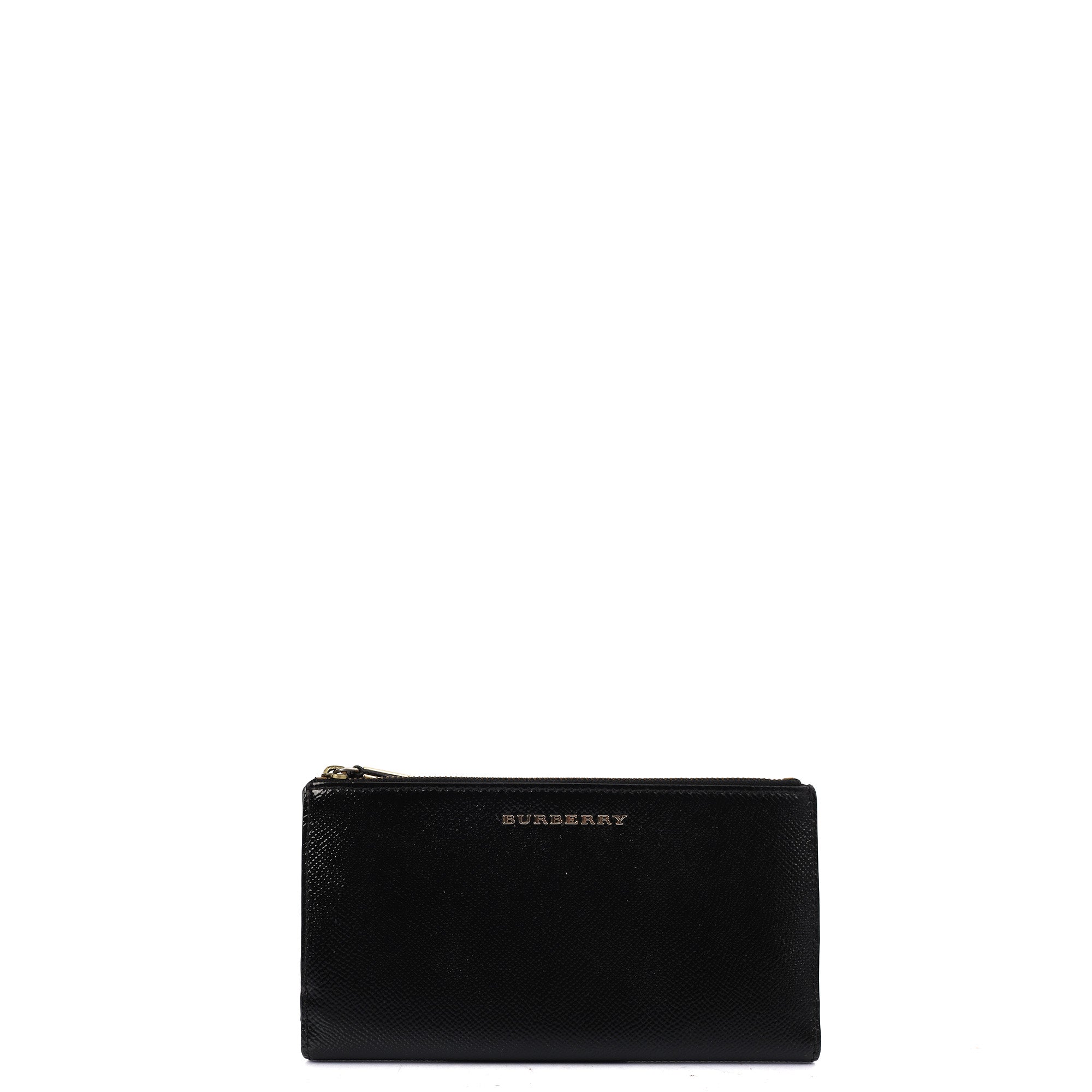 Burberry Purse Wallet in Black, Leather — Alternate View 7