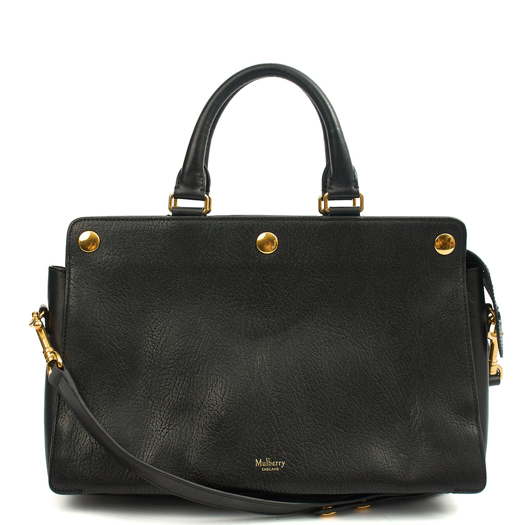 Mulberry Tote Chester in Black, Calfskin Leather — Alternate View 7