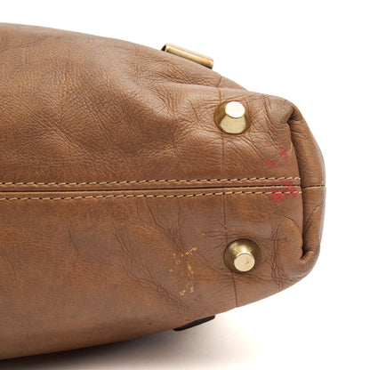 Chloe Tote Shoulder Bag in Brown, Calfskin Leather — Alternate View 7