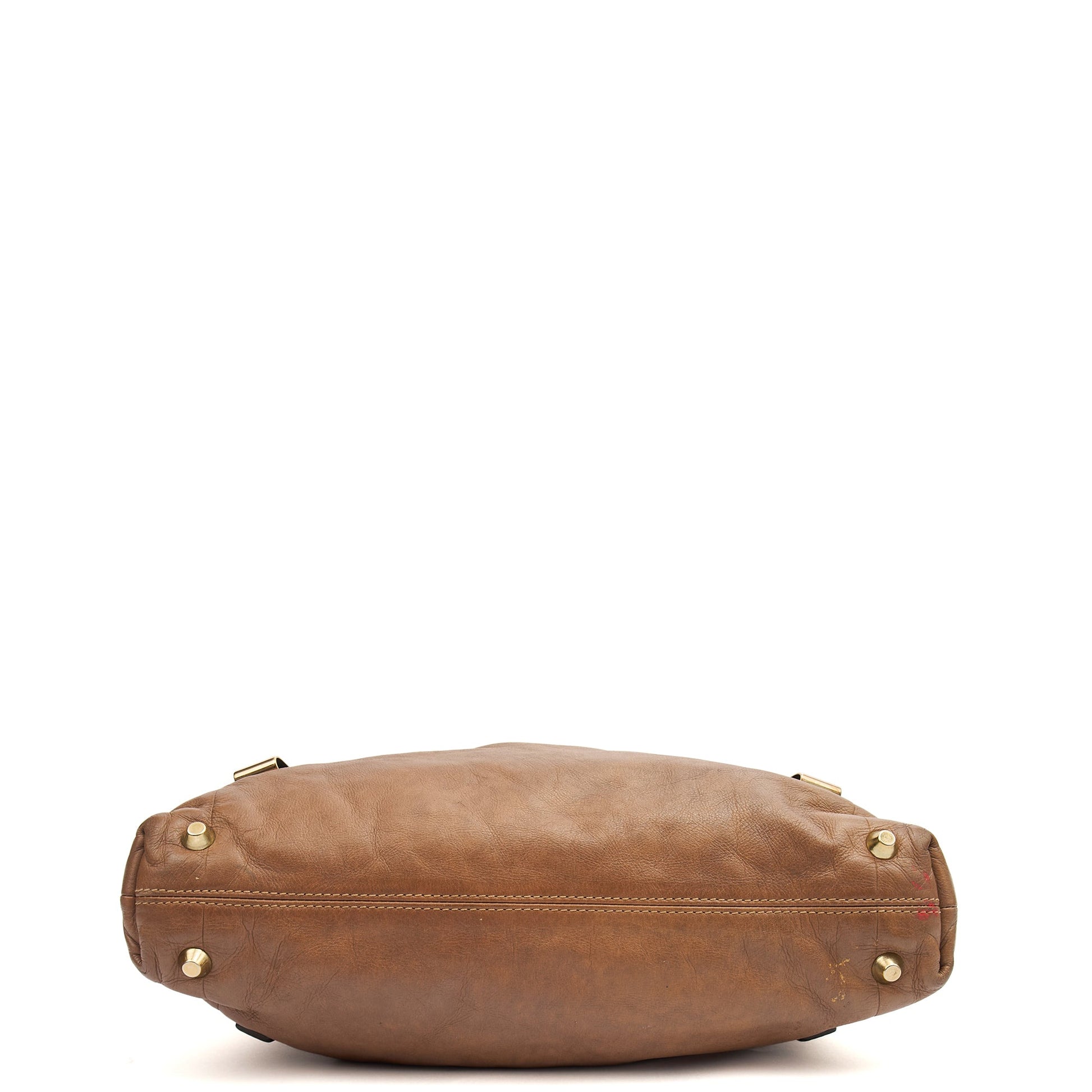 Chloe Tote Shoulder Bag in Brown, Calfskin Leather — Alternate View 12