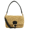 Coach Shoulder Bag Tabby 26 in Neutral, Raffia — Front View