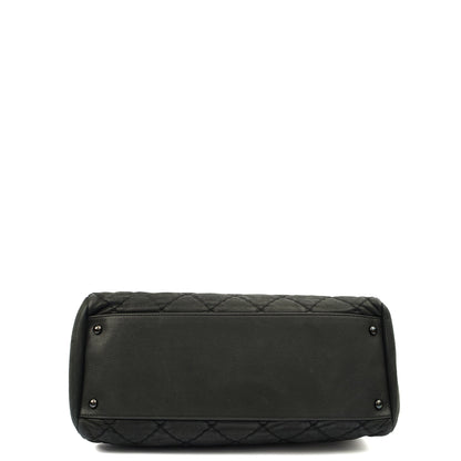 Chanel Tote Mademoiselle Bowling Bag - Medium in Black, Nubuck — Alternate View 13