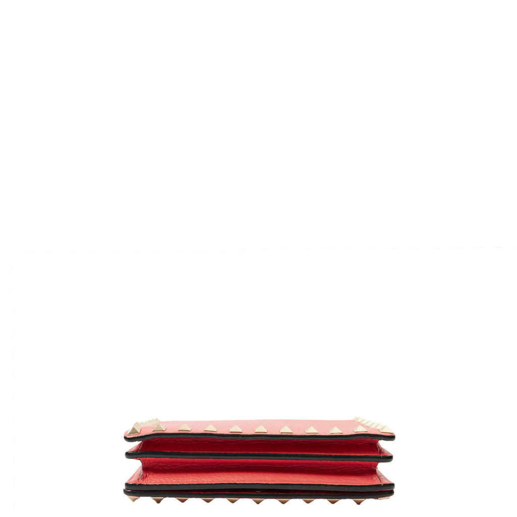 Valentino Cross Body Rockstud Crossbody Bag - Small in Pink, Calfskin — Top View