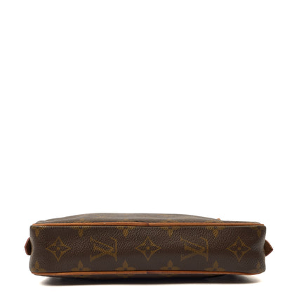 Louis Vuitton Cross Body Pochette Marly BandouliÃ¨re in Monogram, Canvas — Detail View