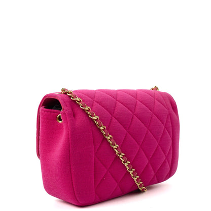 Chanel Shoulder Bag Chic With Me in Pink, Fabric — Back View