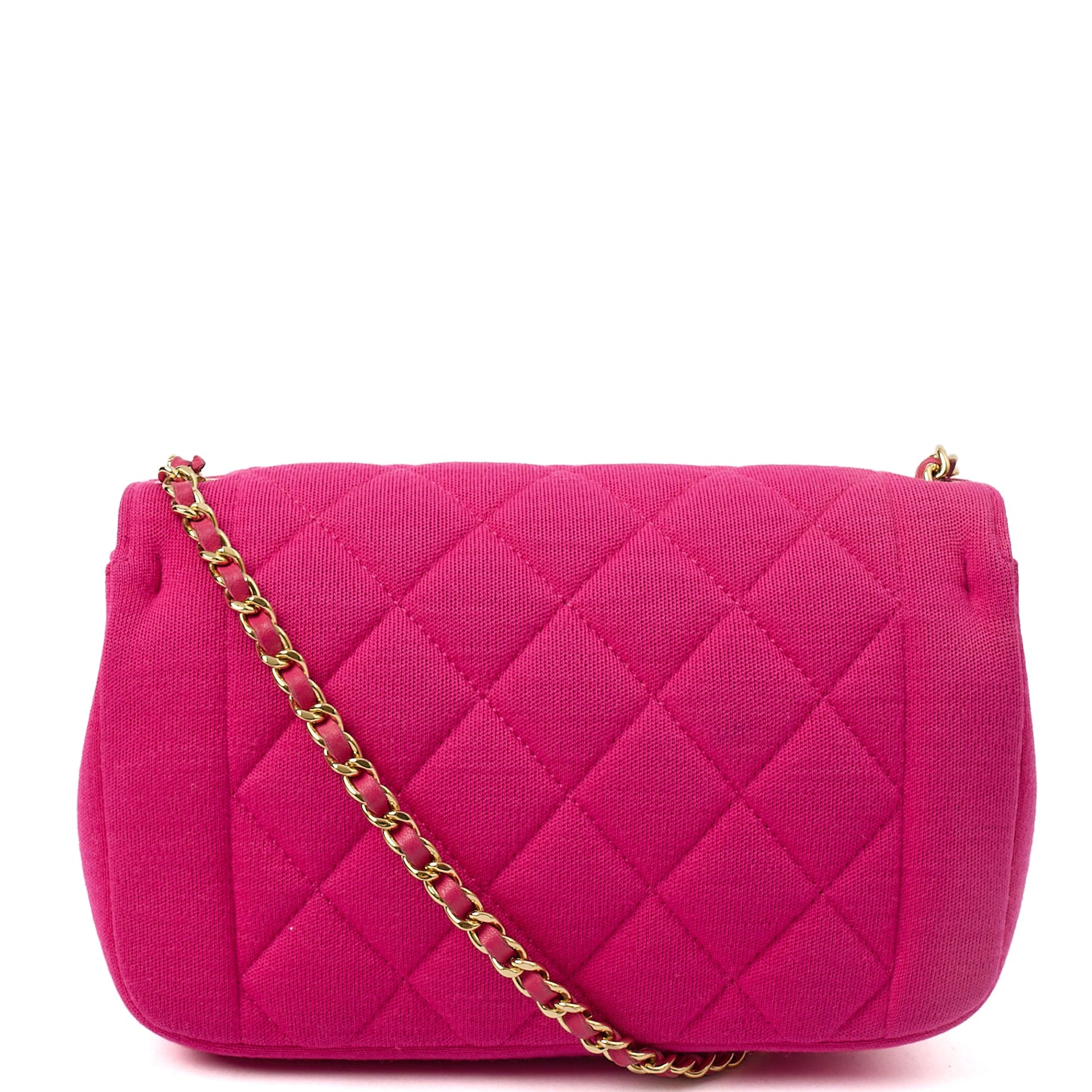 Chanel Shoulder Bag Chic With Me in Pink, Fabric — Top View