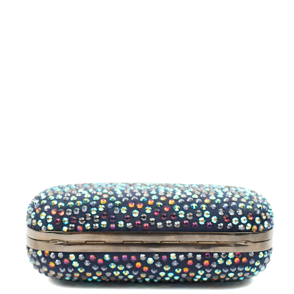 Alexander McQueen Clutch Box Clutch Skull in Blue, Fabric — Alternate View 10