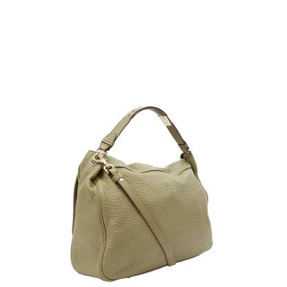 Mulberry Satchel Evelina Satchel in Green, Calfskin Leather — Side View