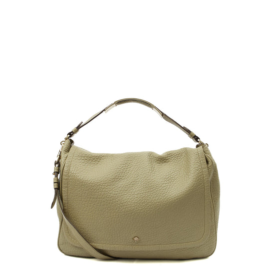 Mulberry Satchel Evelina Satchel in Green, Calfskin Leather — Front View
