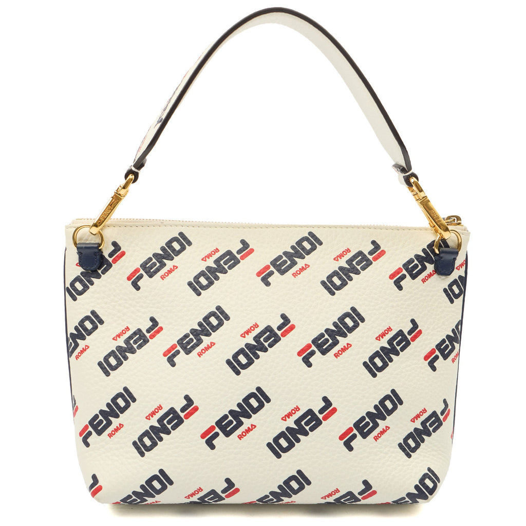 Fendi Shoulder Bag Fendi x FILA Mania in Print, Leather — Back View