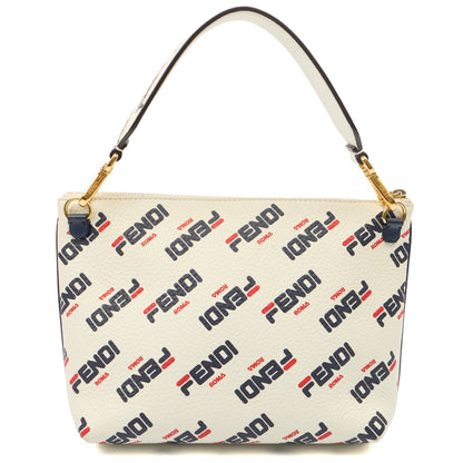 Fendi Shoulder Bag Fendi x FILA Mania in Print, Leather — Back View