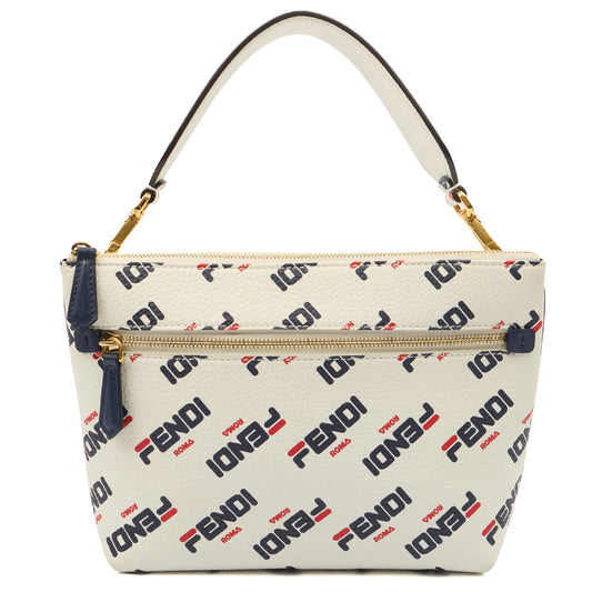 Fendi Shoulder Bag Fendi x FILA Mania in Print, Leather — Front View
