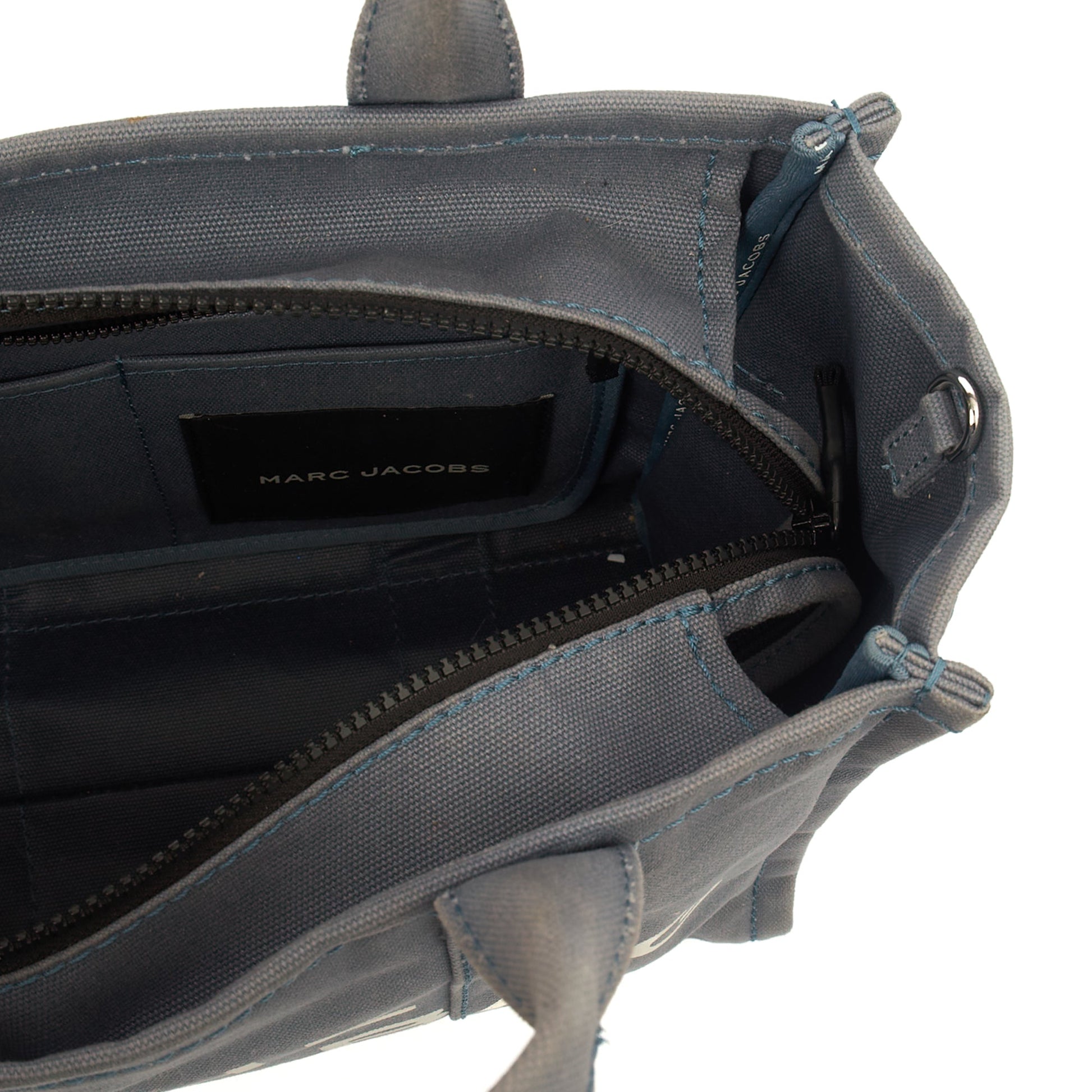 Marc Jacobs Tote The Tote Bag in Blue, Fabric — Alternate View 8