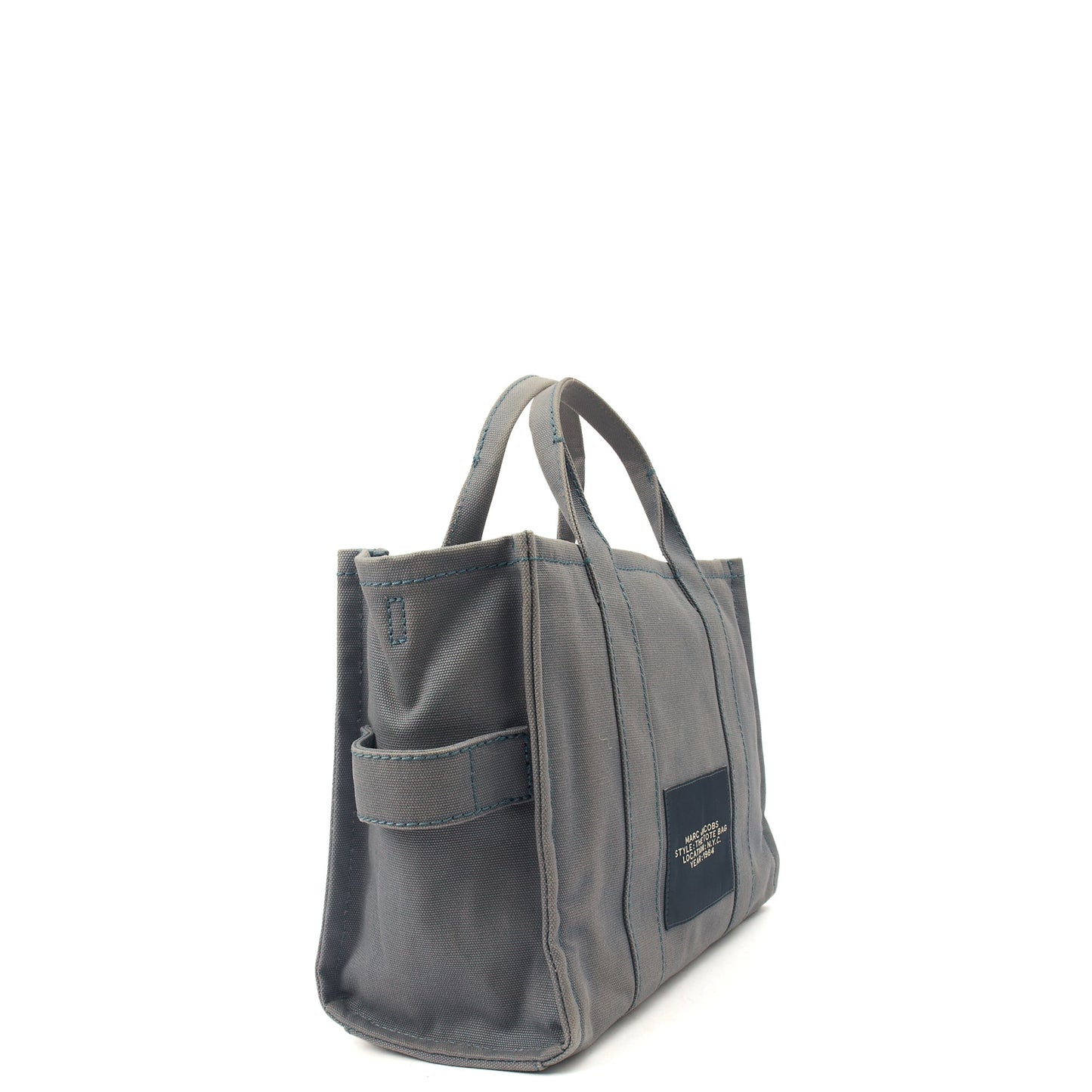 Marc Jacobs Tote The Tote Bag in Blue, Fabric — Side View