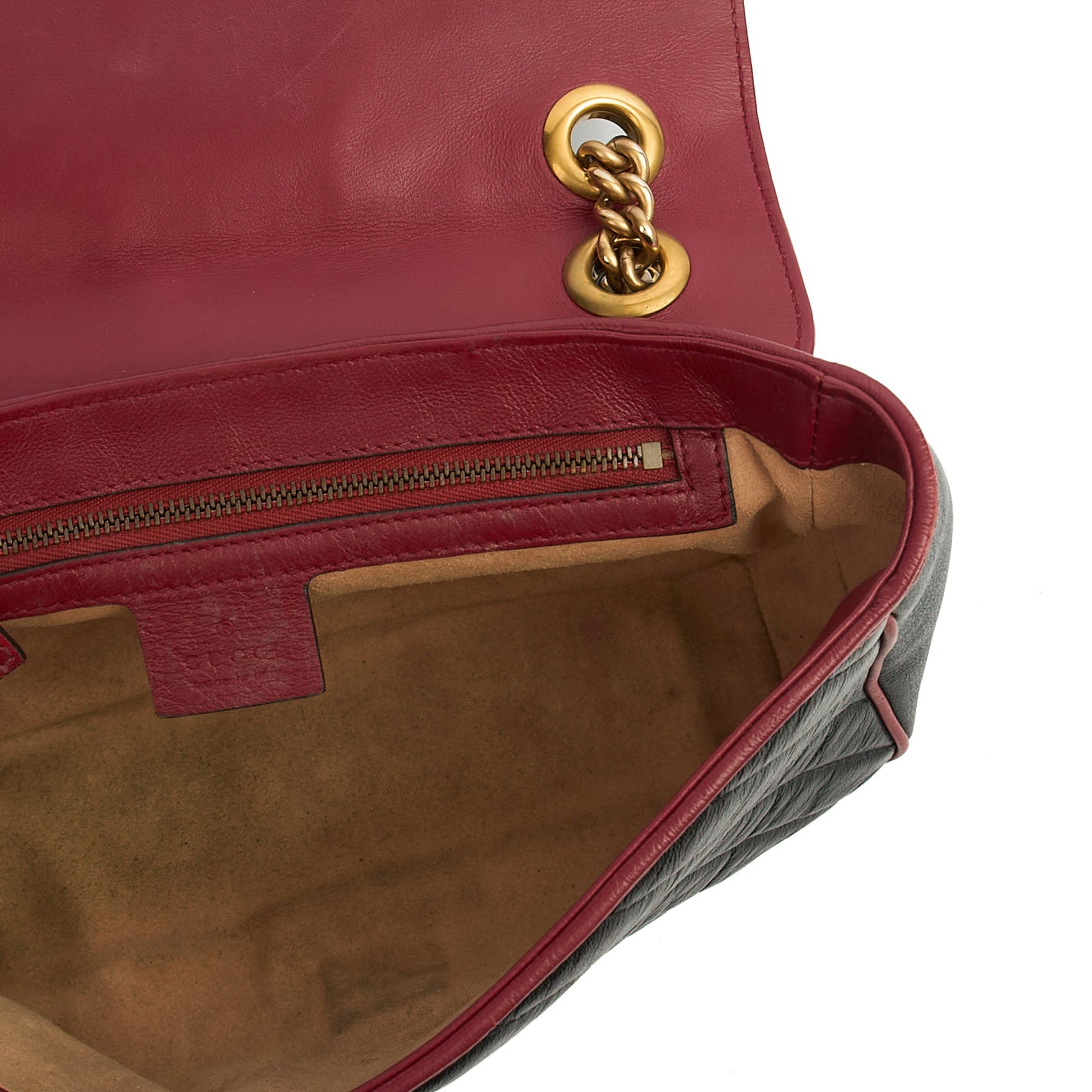 Gucci Shoulder Bag Marmont Shoulder Flap Bag - Medium in Black, Leather — Alternate View 7