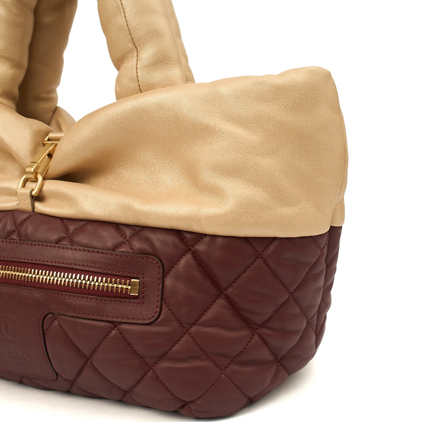Chanel Top Handle Coco Cocoon in Metallic, Calfskin Leather — Alternate View 25