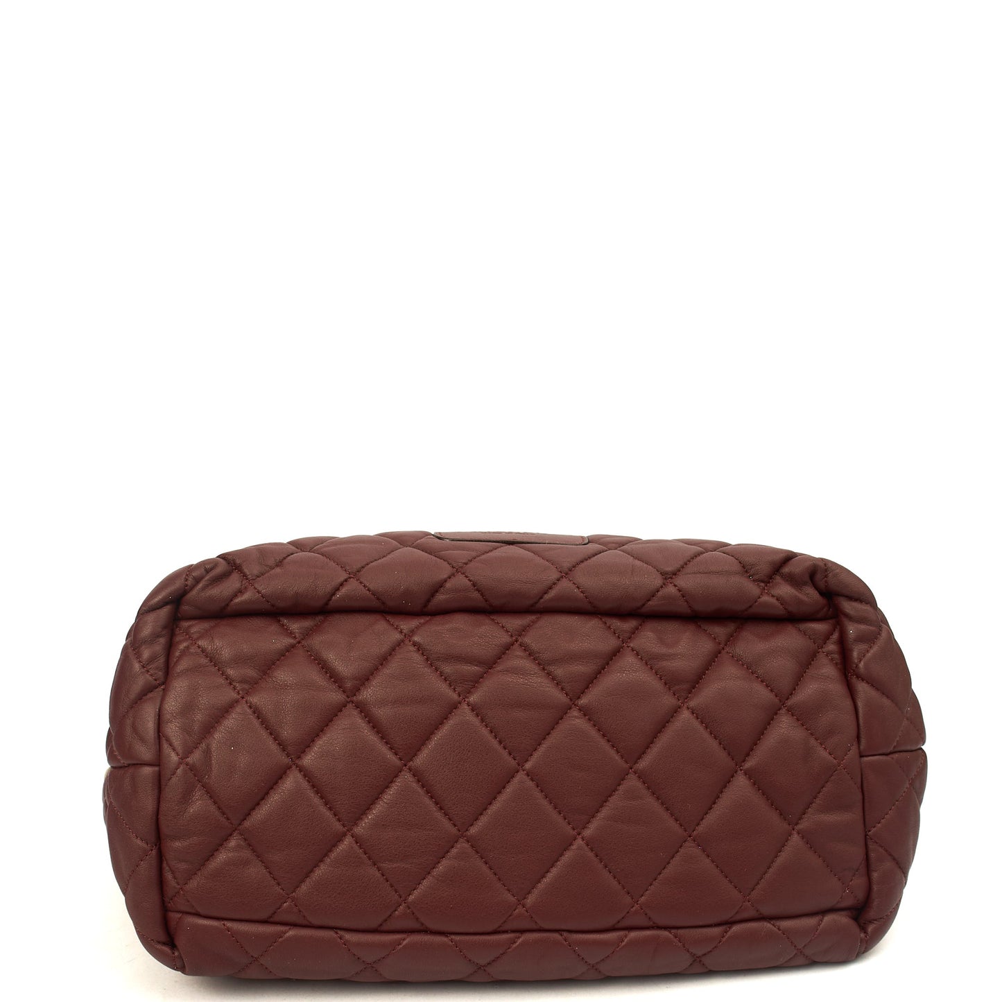Chanel Top Handle Coco Cocoon in Metallic, Calfskin Leather — Top View