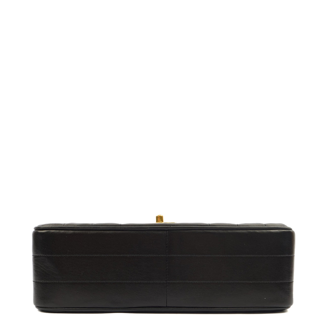 Chanel Top Handle Flap Bag With Top Handle in Black, Lambskin Leather — Alternate View 14