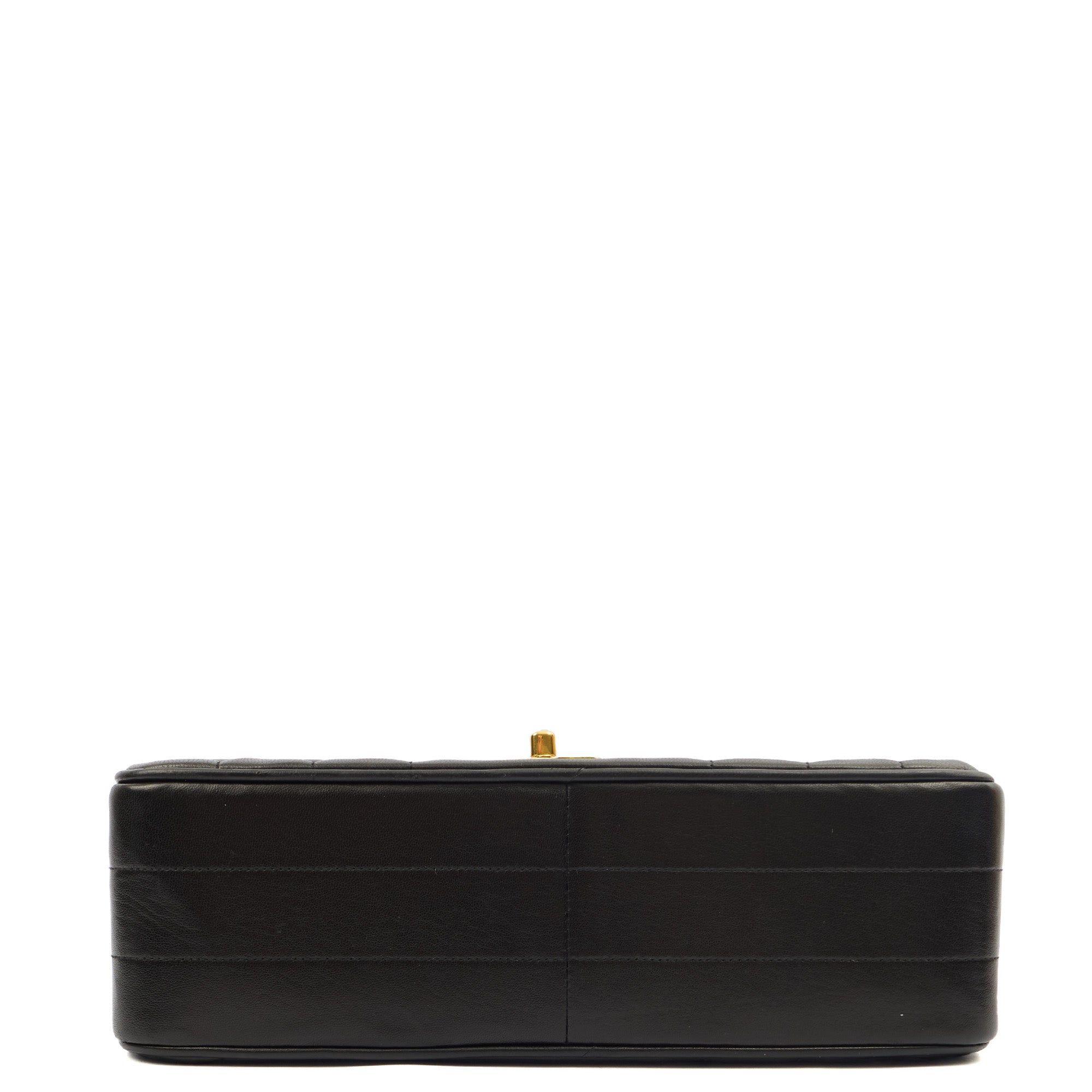 Chanel Top Handle Flap Bag With Top Handle in Black, Lambskin Leather — Alternate View 14