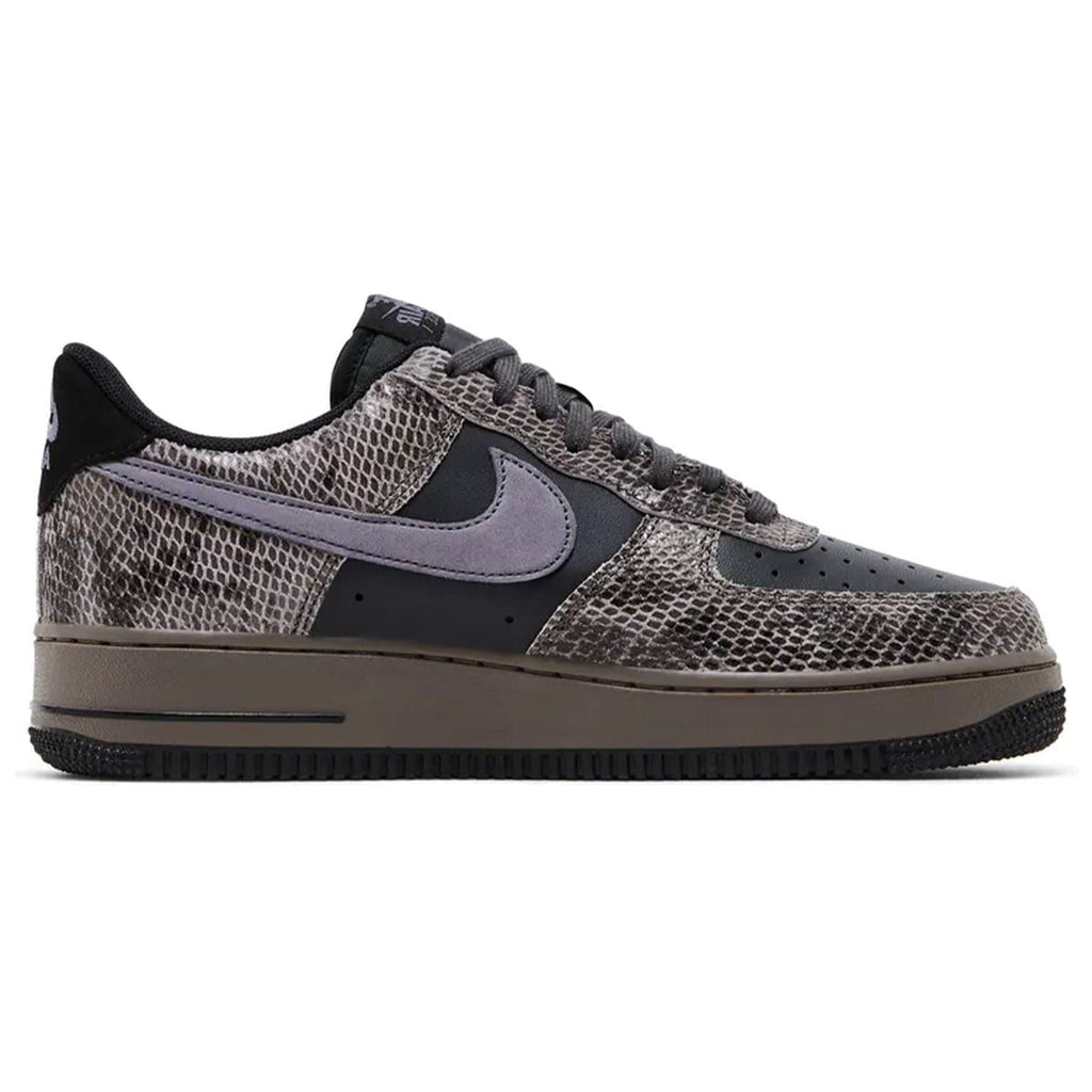 Nike Air Force 1 '07 LV8 'Snakeskin Pack - Off Noir' — UK 3 | EU 35.5 | US 3.5 — Side View